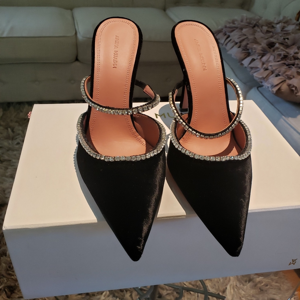 Amina Muaddi Gilda Mules - Picture 2 of 8